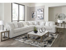 Stupendous Alloy Corduroy Symmetrical Sectional Living Room Set / 4pc - Ornate Home