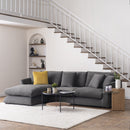 Sydney Gray 2pc LAF Chaise Sectional (110") - Ornate Home