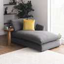 Sydney Gray 2pc RAF Chaise Sectional - Ornate Home