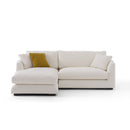 Sydney White 2pc LAF Chaise Sectional - Ornate Home