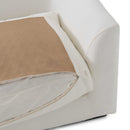 Sydney White 2pc LAF Chaise Sectional - Ornate Home