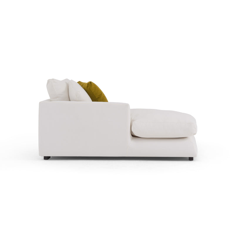 Sydney White 2pc LAF Chaise Sectional - Ornate Home