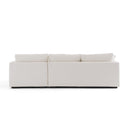 Sydney White 2pc RAF Chaise Sectional (110") - Ornate Home