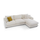 Sydney White 2pc RAF Chaise Sectional (110") - Ornate Home