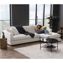Sydney White 2pc RAF Chaise Sectional (110") - Ornate Home