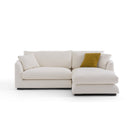 Sydney White 2pc RAF Chaise Sectional - Ornate Home