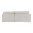 Sydney White 2pc RAF Chaise Sectional - Ornate Home