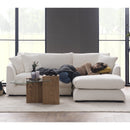 Sydney White 2pc RAF Chaise Sectional - Ornate Home