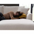 Sydney White 2pc RAF Chaise Sectional - Ornate Home