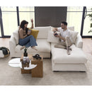Sydney White 2pc RAF Chaise Sectional - Ornate Home