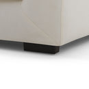 Sydney White 2pc RAF Chaise Sectional - Ornate Home