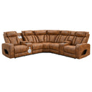 Taddeo Brown Power Motion Sectional Sofa Set W/Power Headrest, Massage & Led - Ornate Home