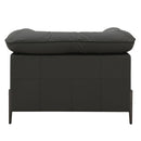 Tadi Black Top Grain Leather Chair - Ornate Home