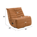 Talmon Orange Recliner W/Swivel - Ornate Home