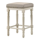Tasnim Tan/Antique White Counter Height Stool (Set of 2) - Ornate Home