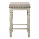 Tasnim Tan/Antique White Counter Height Stool (Set of 2) - Ornate Home
