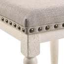 Tasnim Tan/Antique White Counter Height Stool (Set of 2) - Ornate Home