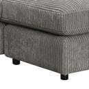 Tavia Gray Sectional Sofa W/6 Pillows - Ornate Home
