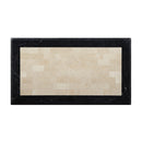 Tayden Natural/Black Coffee Table w/ Marble Top - Ornate Home