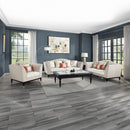 Tayden Natural/Black Coffee Table w/ Marble Top - Ornate Home