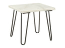 Telestis White End Table - Ornate Home