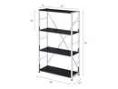 Tennos Black Bookshelf - Ornate Home