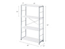 Tennos White Bookshelf - Ornate Home