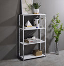 Tennos White Bookshelf - Ornate Home