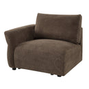 Theodore Brown Modular - Left Facing Arm Chair - Ornate Home