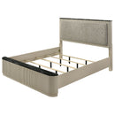 Travonte Gray/Beige Eastern King Bed - Ornate Home