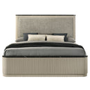 Travonte Gray/Beige Eastern King Bed - Ornate Home