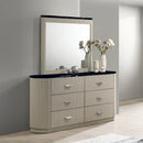 Travonte Gray/Beige Mirror - Ornate Home
