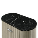 Travonte Gray/Beige Nightstand - Ornate Home