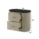 Travonte Gray/Beige Nightstand - Ornate Home