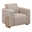 Tryne Latte Accent Chair - Ornate Home
