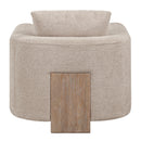Tryne Latte Accent Chair - Ornate Home