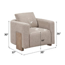 Tryne Latte Accent Chair - Ornate Home