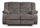 Tulen Gray Manual Reclining Loveseat - Ornate Home