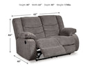 Tulen Gray Reclining Loveseat and Recliner (Online Special Price) - Ornate Home