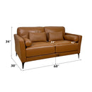 Tussio Tan Loveseat  w/5 Pillows - Ornate Home