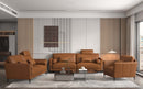 Tussio Tan Loveseat  w/5 Pillows - Ornate Home