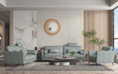 Tussio Watery Loveseat  w/5 Pillows - Ornate Home