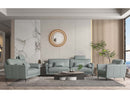 Tussio Watery Loveseat  w/5 Pillows - Ornate Home