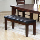 Urbana Black/Cherry Dining Bench - Ornate Home