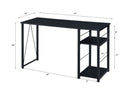 Vadna Black Writing Desk - Ornate Home