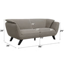 Valin Brown Sofa - Ornate Home
