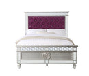Varian Red Velvet Full Bed - Ornate Home