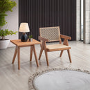 Velentina Natural Accent Table - Ornate Home