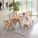 Velentina Natural Dining Table - Ornate Home