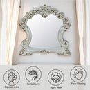 Vendome Antique Pearl Mirror - Ornate Home